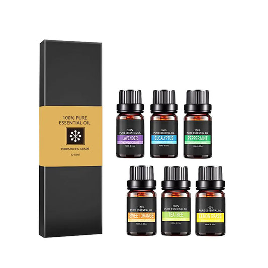 Essential Oil Gift Set - 6 and 12 piece Natural Scents for Aromatherapy
